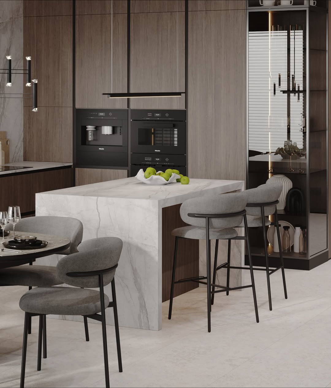 Apartment Interior 75 m² —  Warm Modern Gallery
